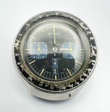 SEIKO 6138-0040 relógio cronógrafo automático vintage masculino BULLHEAD mostrador preto comprar usado  Enviando para Brazil