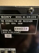 Sony receiver str for sale  Parker