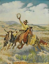 Cowboy cattle round for sale  Newark