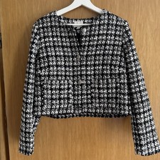 Bouclé jacke schwarz gebraucht kaufen  Köngen