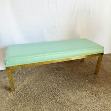 Banco Vintage Regency Dourado e Turquesa Parsons comprar usado  Enviando para Brazil