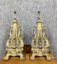 Jolie paire chenets d'occasion  Étang-sur-Arroux