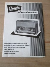 Bedienungsanweisung graetz fan gebraucht kaufen  Pfarrkirchen