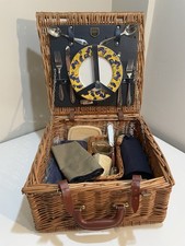 Vtg wicker picnic for sale  Newtown