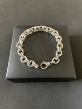 Corrente de papel punk prata estilo Ch | Pulseira cromada comprar usado  Enviando para Brazil