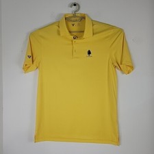 Camisa polo masculina de golfe Level Wear M amarela The Pines campo de golfe poli elastano em excelente estado usado, usado comprar usado  Enviando para Brazil