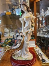 Abajur de mesa de resina art déco senhora com flores filhote sem sombra estilo armani  comprar usado  Enviando para Brazil