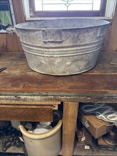 Antique round galvanized for sale  Freeport