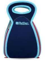 Lancheira plana dobrável isolada de neoprene azul com zíper no placemat saudável comprar usado  Enviando para Brazil