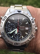 Vintage seiko chronograph for sale  DIDCOT