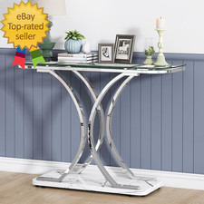 Silver glass console for sale  Fremont