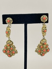 Vintage coral earrings for sale  Seguin