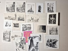 Greeting cards engravings d'occasion  Expédié en Belgium