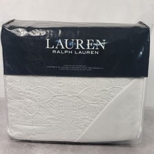 Conjunto de Capa de Edredom Lauren Ralph Lauren King Branco Sascha Medalhão Texturizado comprar usado  Enviando para Brazil