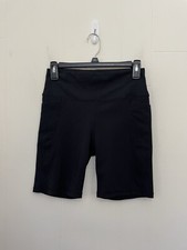 Shorts de bicicleta Senita Athletics tamanho M 7 polegadas preto bolsos roupas esportivas elásticas comprar usado  Enviando para Brazil