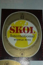 ca. EX Iugoslávia SLOVENIJA TALIS cervejaria MARIBOR rótulo de cerveja SKOL PIVO NR80, usado comprar usado  Enviando para Brazil