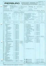 Datenblatt einstelldaten pierb gebraucht kaufen  Babenhausen