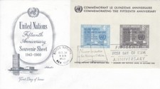 MI 35/ UNO New York, Block 2 auf FDC comprar usado  Enviando para Brazil