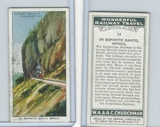 C82-92 Churchman, Venceu. Viagem de trem, 1937, #14 no Espírito Santo, Brasil comprar usado  Enviando para Brazil