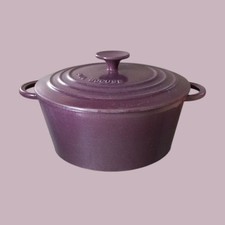 Cocotte Paul Bocuse Fonte émaillée Nomar Staub 24 cm. Violet comprar usado  Enviando para Brazil