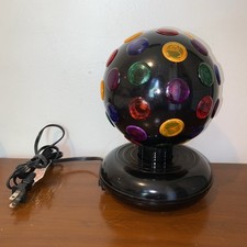 Bola de discoteca rotativa vintage multicolorida luz de festa funcionando comprar usado  Enviando para Brazil