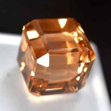 AAA+ Topázio de Pêssego Grande 96,20 Ct. Forma de Cubo Pedra Preciosa Solta para Anel e Pingente comprar usado  Enviando para Brazil