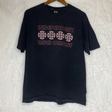 Usado, Camiseta Vintage Y2K Independent Truck Company Cross Skate Preta Desbotada Tamanho Grande comprar usado  Enviando para Brazil