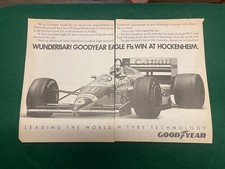 NELSON PIQUET CANON WILLIAMS HONDA GOODYEAR EAGLE F1 ANÚNCIO A4 X 2 ARQUIVO XB comprar usado  Enviando para Brazil