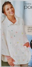 Poncho polaire blanche d'occasion  Morlaix