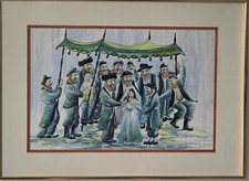 Watercolor paintings original for sale  Naples
