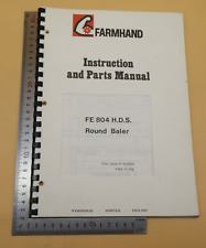 Farmhand instruction parts for sale  COLCHESTER