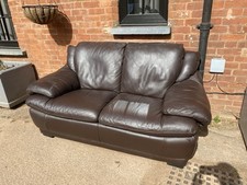 Italsofa brown leather for sale  BUDLEIGH SALTERTON