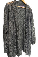 Black lace duster d'occasion  Expédié en Belgium