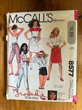 Saia, calça, shorts Brooke Shields 1983 padrão tamanho XSm corte McCall's 8577 Misses comprar usado  Enviando para Brazil