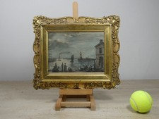 Antique impressionist seaport for sale  GUILDFORD
