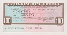 Miniassegni banca del usato  Milano