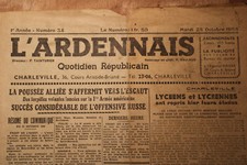 Journal ardennais quotidien d'occasion  Vérines