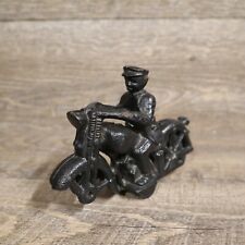 Usado, Brinquedo antigo vintage de ferro fundido reprodução policial/policial de motocicleta  comprar usado  Enviando para Brazil