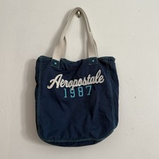 Usado, Bolsa tote feminina Aeropostale bordada azul e branca Y2K comprar usado Usado, Bolsa tote feminina Aeropostale bordada azul e branca Y2K comprar usado  Enviando para Brazil
