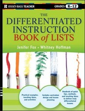 THE DIFFERENTIATED INSTRUCTION BOOK OF LISTS By Jenifer Fox & Whitney Hoffman comprar usado  Enviando para Brazil