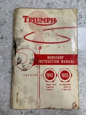 Triumph motorcycle workshop for sale  NEWCASTLE UPON TYNE