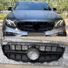 Grelha frontal preta com furo de câmera para Benz W213 E300 E350 E400 Sedan 2016-2020 comprar usado Grelha frontal preta com furo de câmera para Benz W213 E300 E350 E400 Sedan 2016-2020 comprar usado  Enviando para Brazil