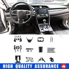 Conjunto completo de painel para decoração de interiores de carro 10º fibra de carbono para Honda Civic 16-2021 comprar usado  Enviando para Brazil