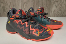 Tênis de basquete Adidas D.O.N Issue #2 masculino tamanho 6.5 cinza floral vermelho solar FV7432 comprar usado  Enviando para Brazil