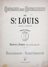 Cristal Saint Louis, Catalogue 1883 spécial Eclairage, format PDF comprar usado  Enviando para Brazil
