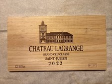 1 Painel de Madeira Vinho Raro Chateau Lagrange França Vintage CAIXA LATERAL 5/25 408 comprar usado  Enviando para Brazil