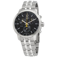 Usado, Relógio masculino Tissot PRC 200 cronógrafo quartzo mostrador preto T114.417.11.057.00 comprar usado  Enviando para Brazil