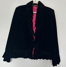 Velvet jacket black for sale  WITHERNSEA