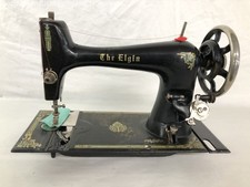Máquina de costura vintage estilo esteira Elgin para peças ou reparos - sem esteira comprar usado  Enviando para Brazil