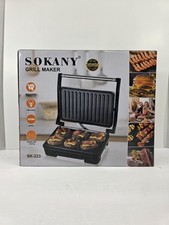 SOKANY GRILL Fabricante Grelha Elétrica Grelha Antiaderente Sanduíche Panini Fabricante Chapa, usado comprar usado  Enviando para Brazil